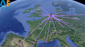 مسافت هوایی ایران با کشورهای مختلف
